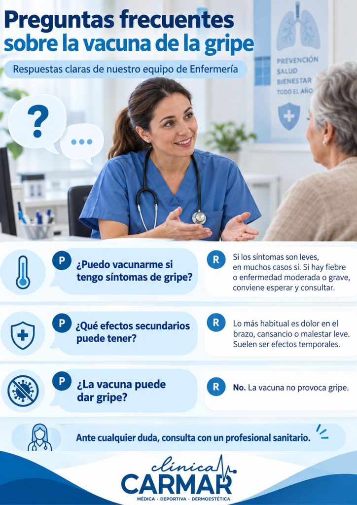 Preguntas frecuentes sobre la vacuna de la gripe